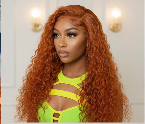 Major|Ginger Deep Wave 26” Easy Wig | Indian Human Hair