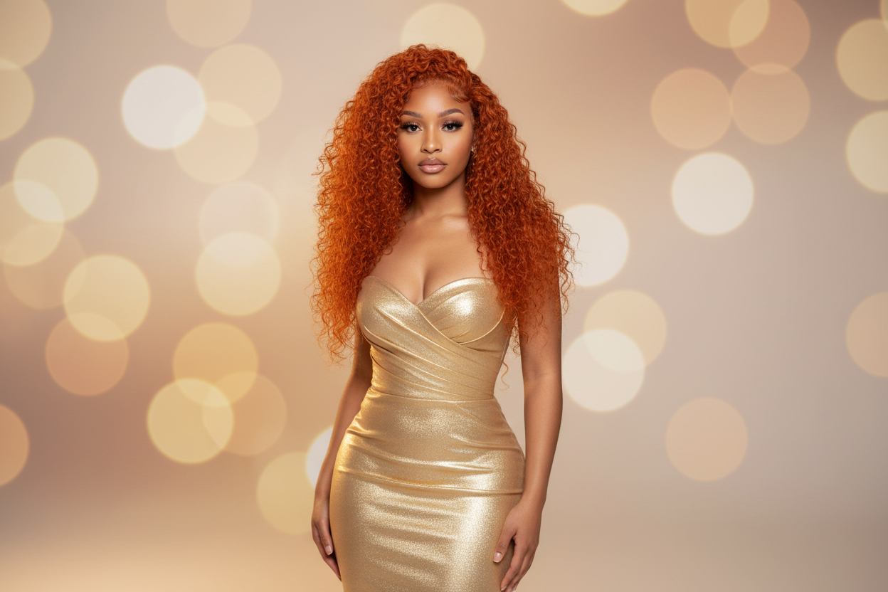 Major|Ginger Deep Wave 26” Easy Wig | Indian Human Hair