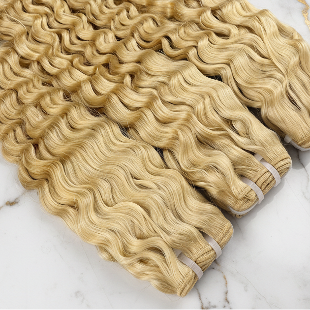 Raw Blonde Deep Wave Bundle