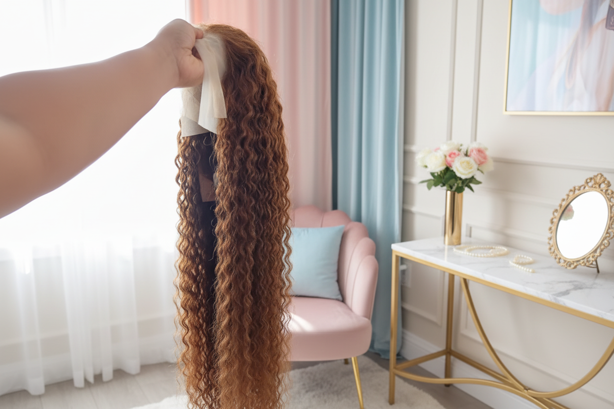 Talliah | Deep Wave Brazilian Rich Brown HD Lace Wig