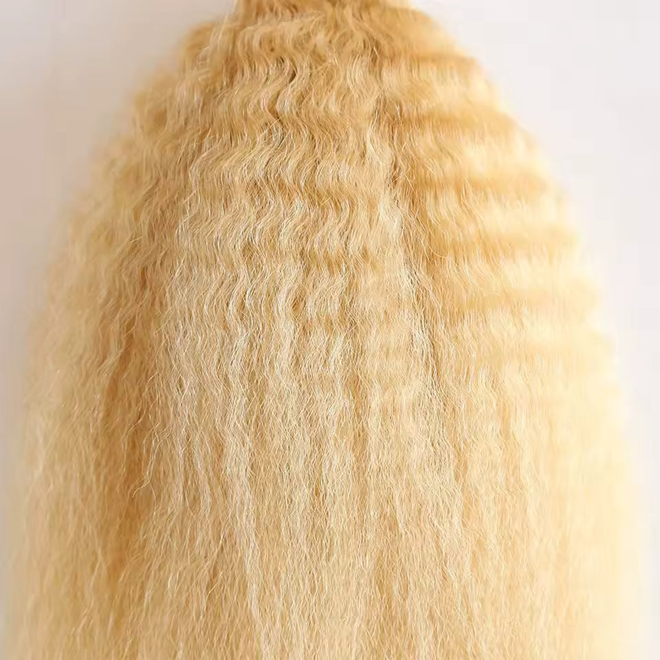 Virgin Blonde Kinky Curly Bundle