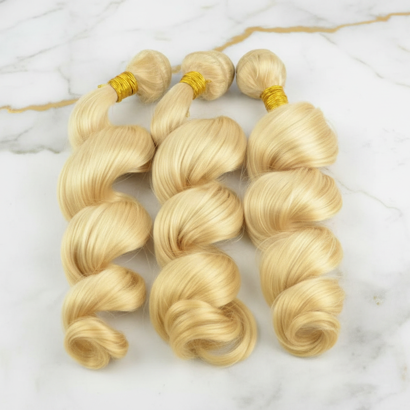 Virgin Blonde Loose Wave Bundle